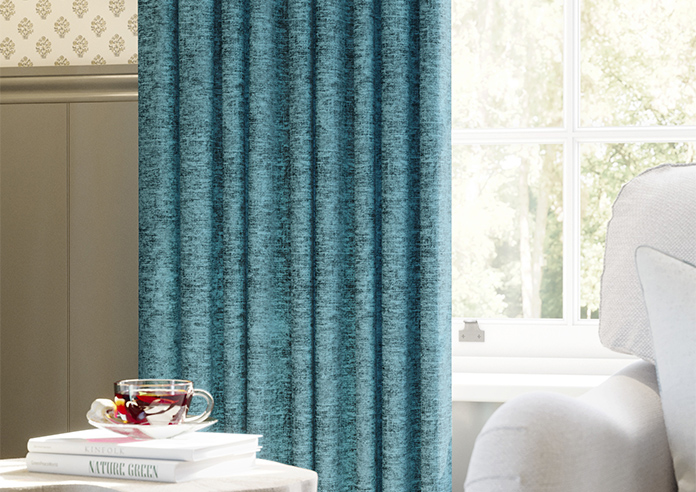 Maurice, Teal - Made to Measure Curtains - Image 5